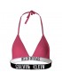 Calvin Klein Triangle Bikini Top  RP Intense Power KW0KW01967-XI1, Γυναικείο Μαγιό Τοπ με λογότυπο,  PINK FLASH